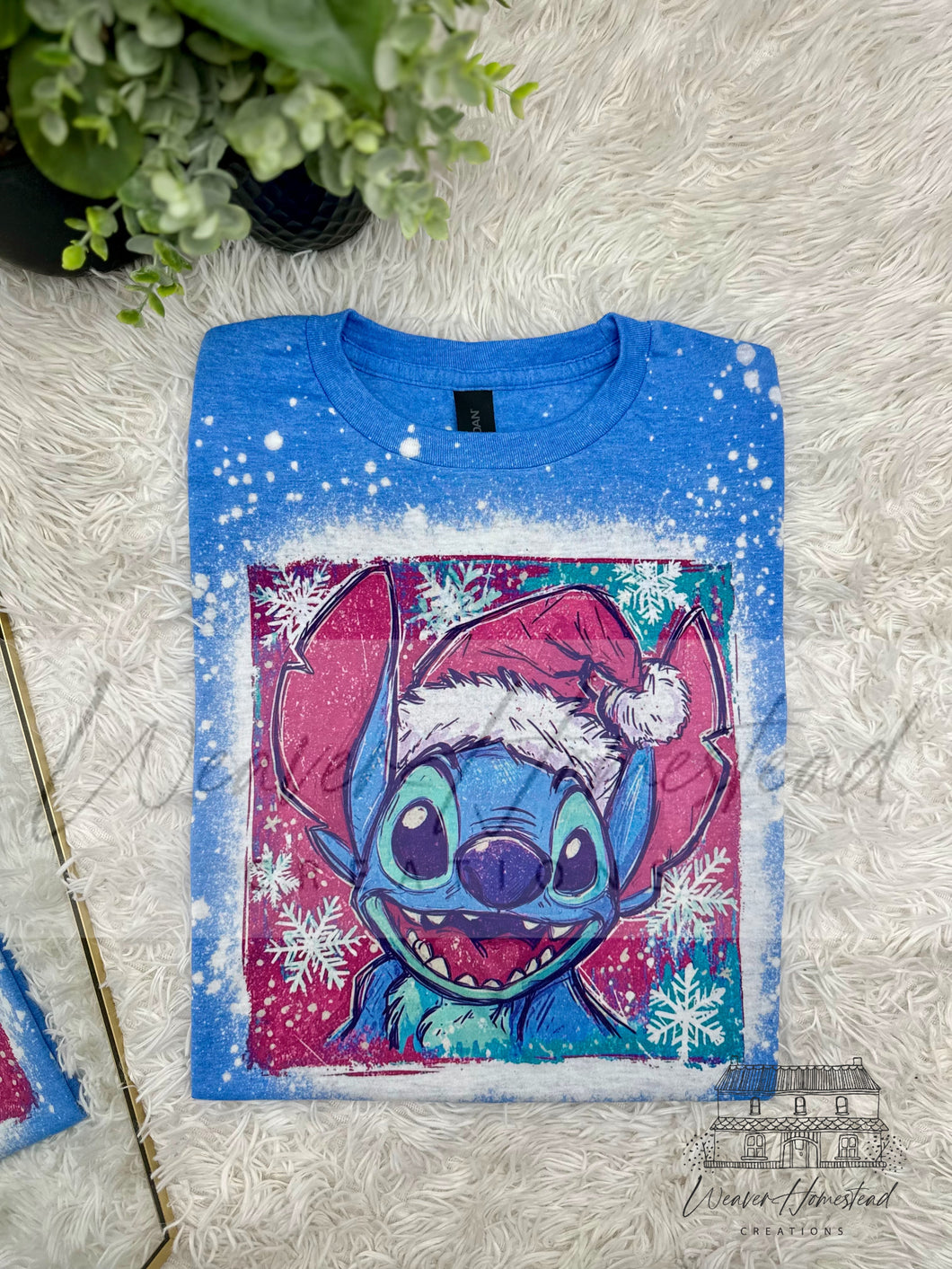 Stitch Christmas Cheer Pink + Blue