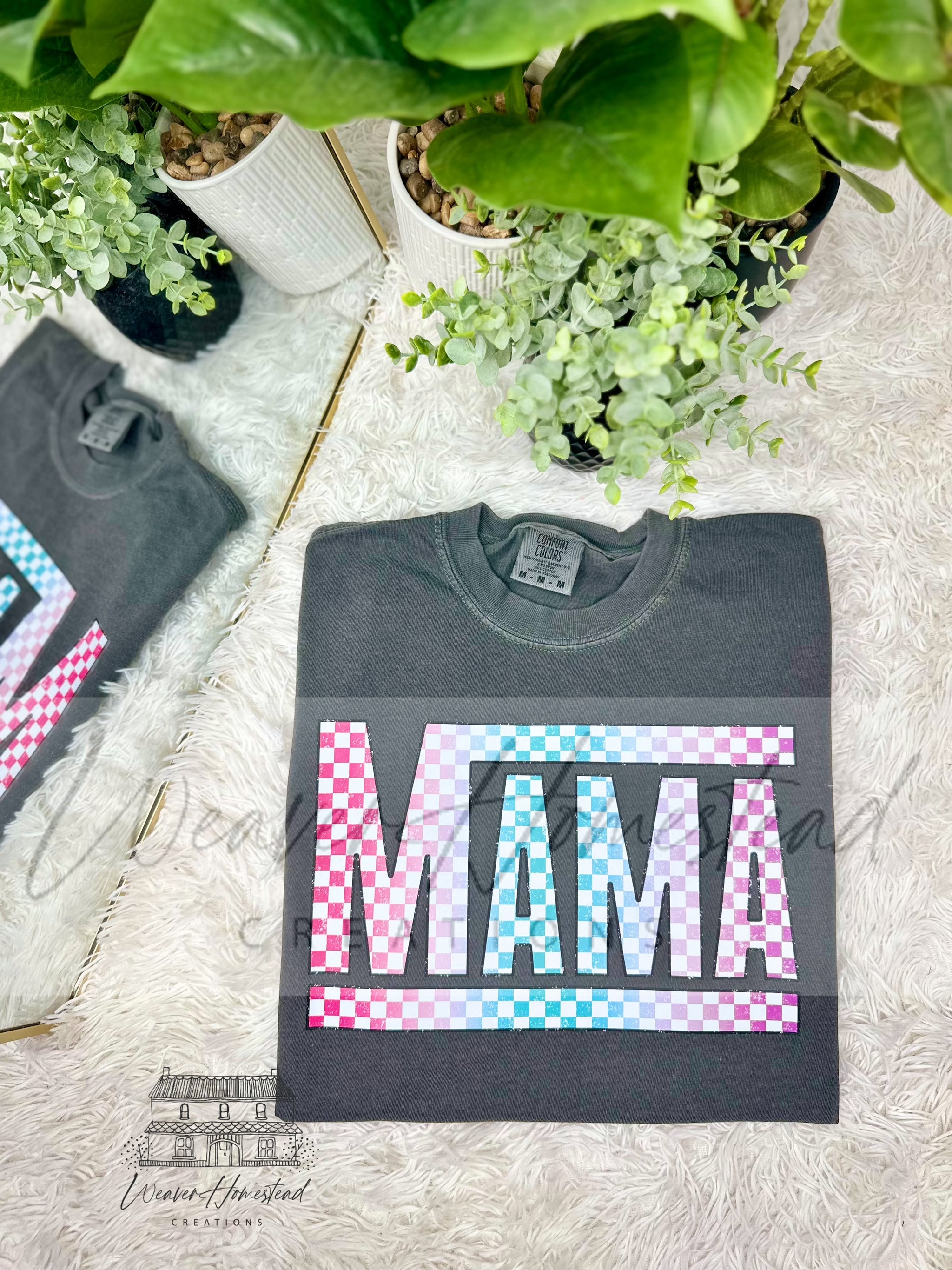Mama Bright Checkered DTF – Weaver Homestead Creations