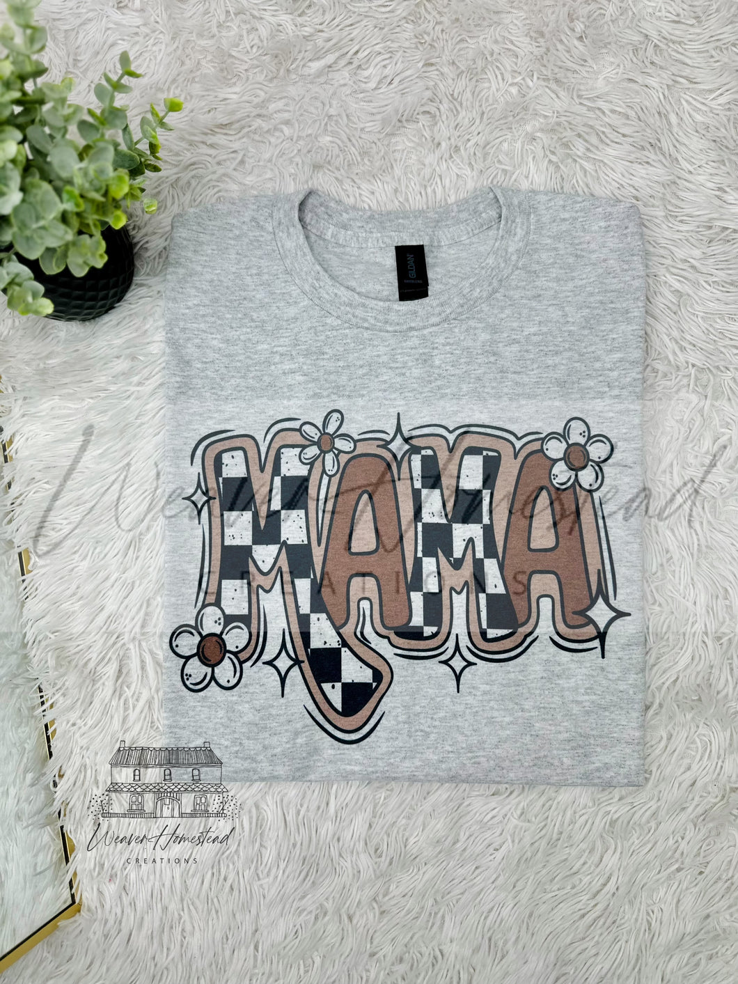 Mama Nude Checkers & Florals