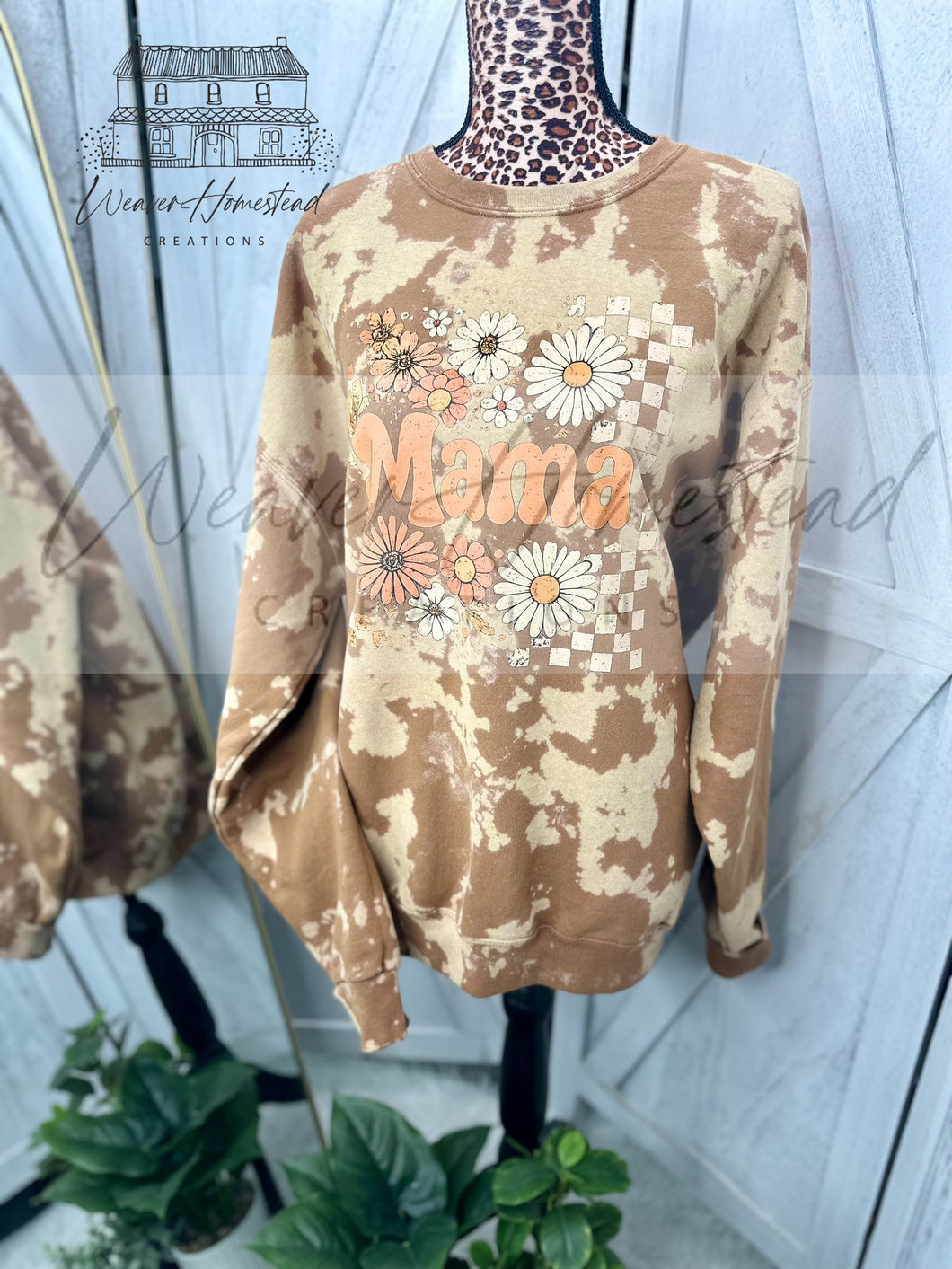Fall Flowers Checkered Mama DTF
