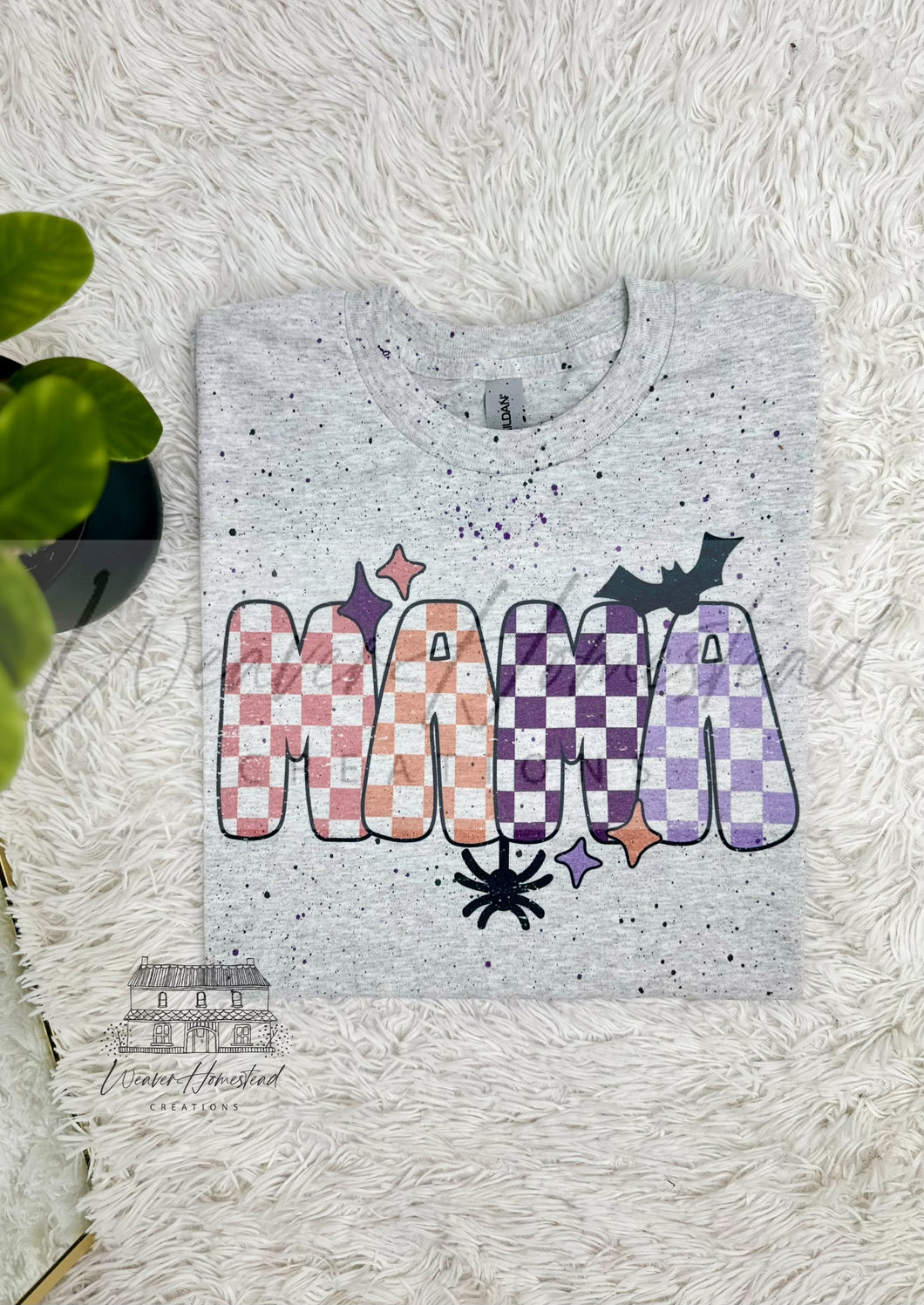 Halloween Checkered Mama
