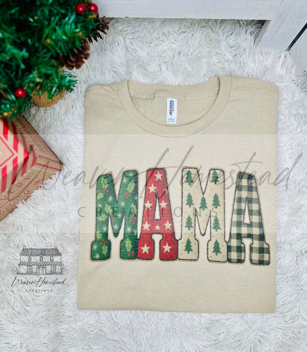 Mama Christmas Patches