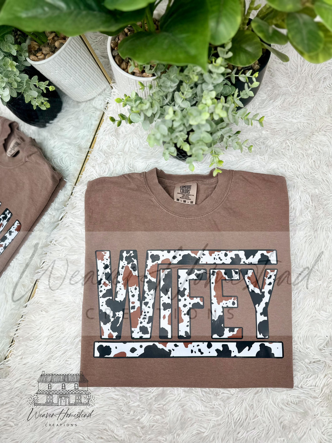 Wifey Cow Print DTF