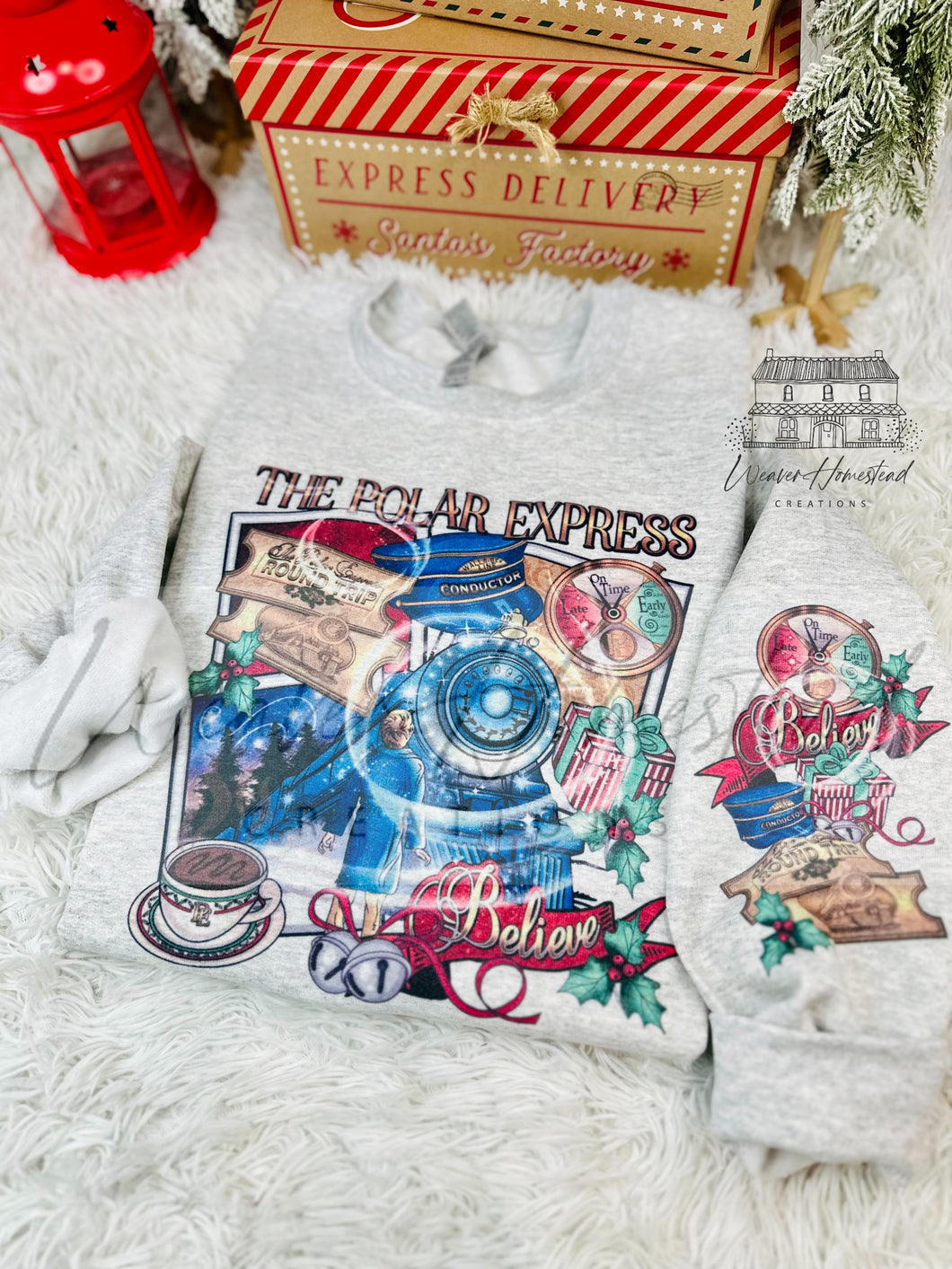 Swirling Snow Polar Express w/ Sleeve