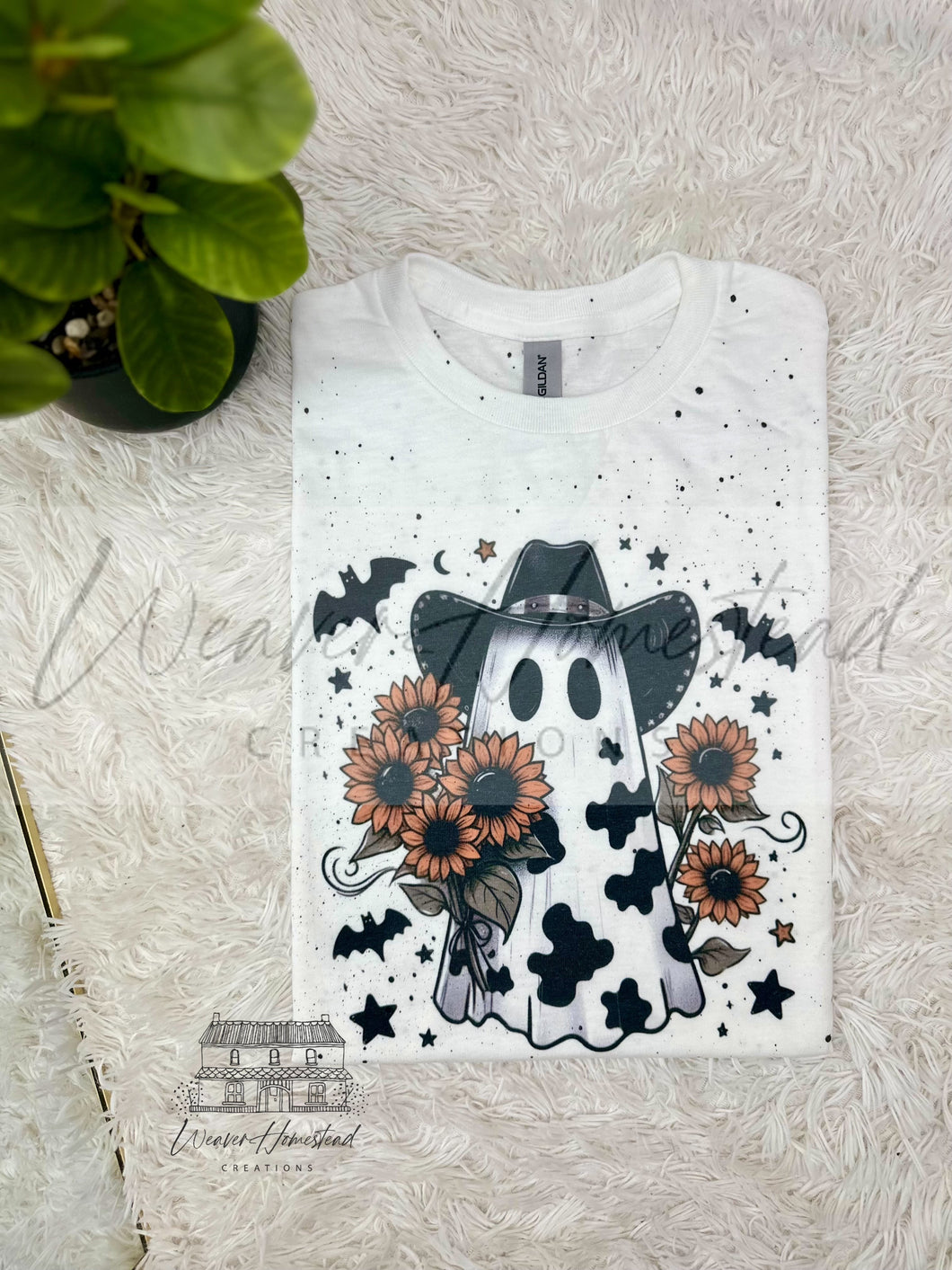 Cow Ghosty w/ Flowers