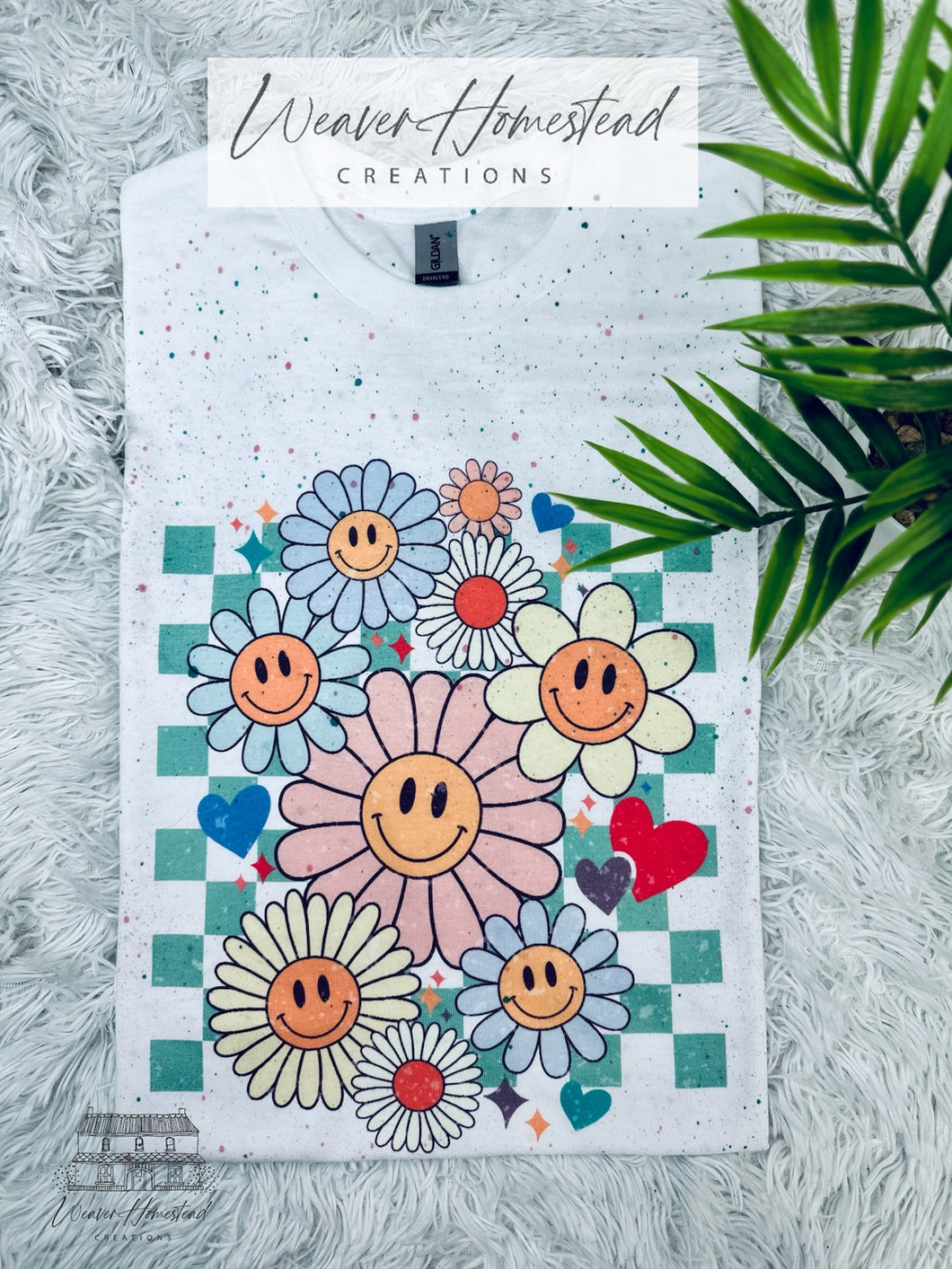 Checkered Summer Flowers