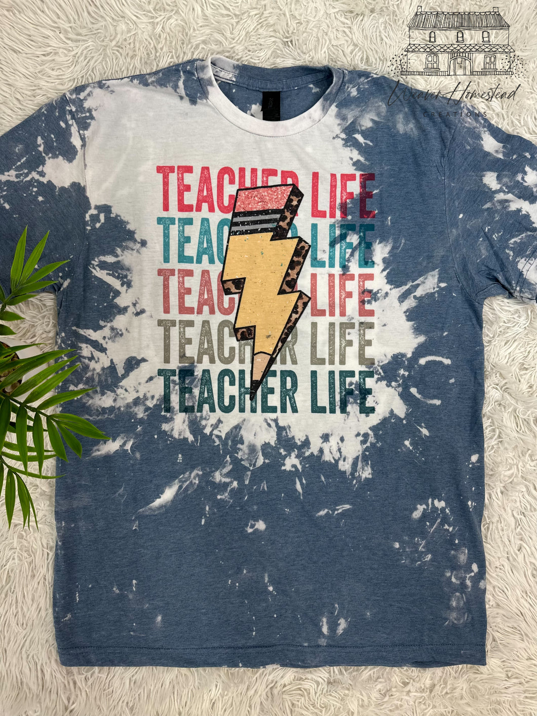 Teacher Stack W/ Pencil Lightning Bolt
