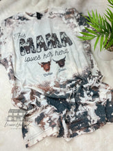 Load image into Gallery viewer, NEW!! This Mama Loves Her Herd BLEACHED Personalized T-shirt

