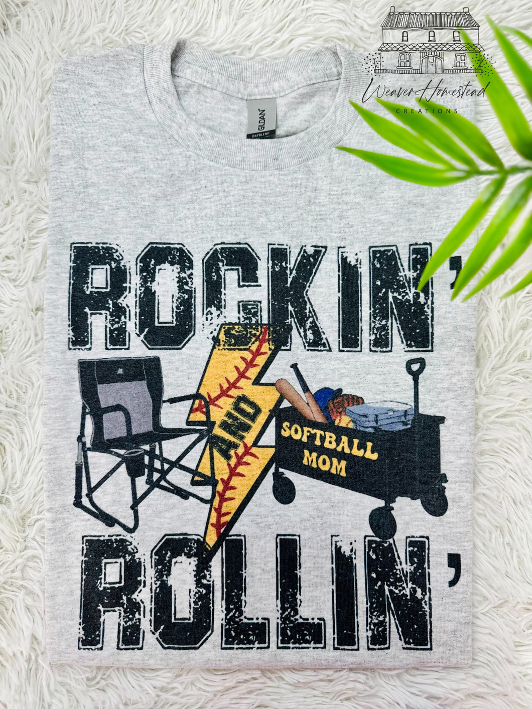 Rockin' & Rollin' Softball Mom