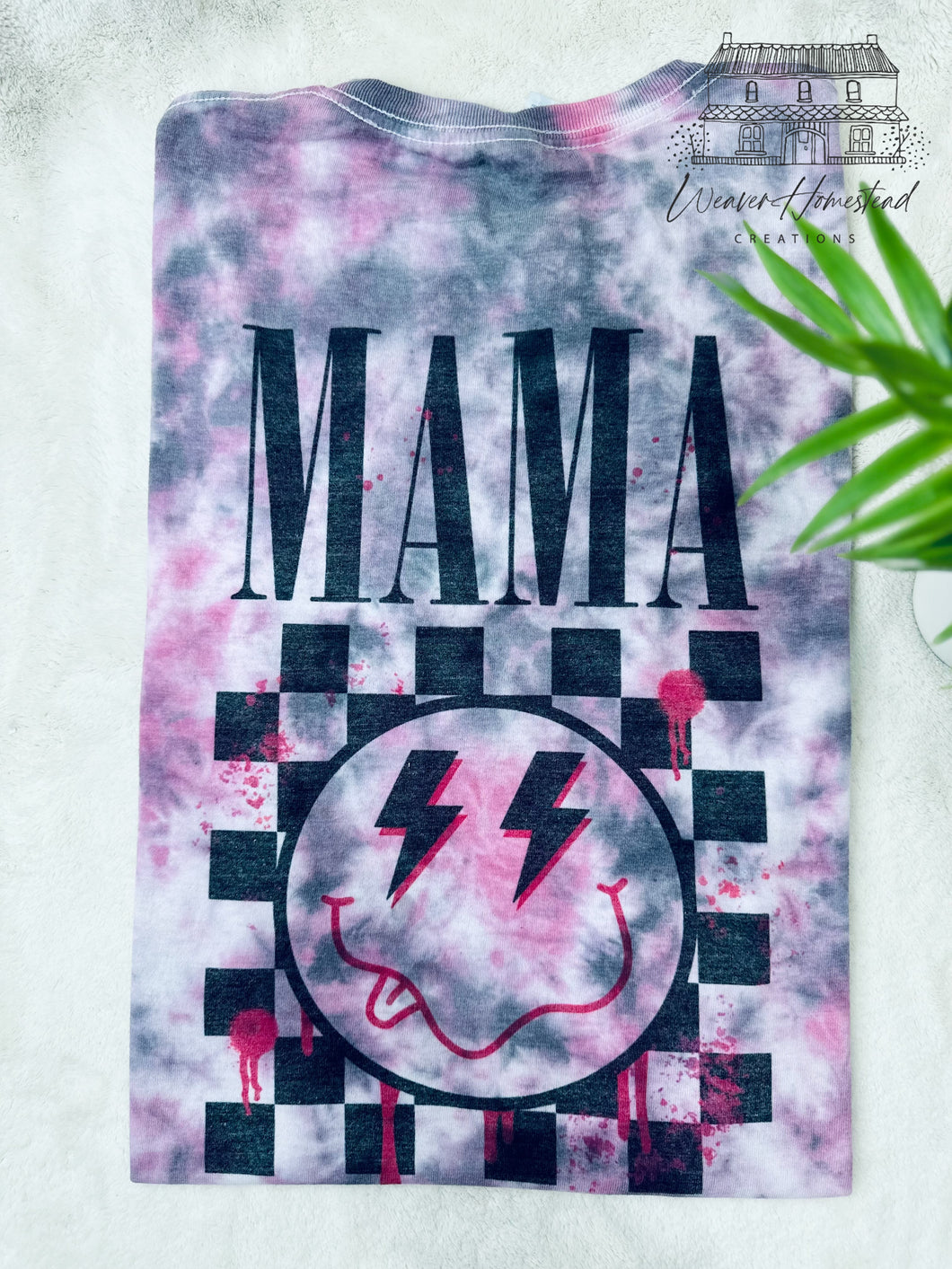 Mama Checkerboard Pocket Tee