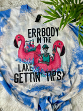 Load image into Gallery viewer, Errbody In The Lake Gettin’ Tipsy Flamingo
