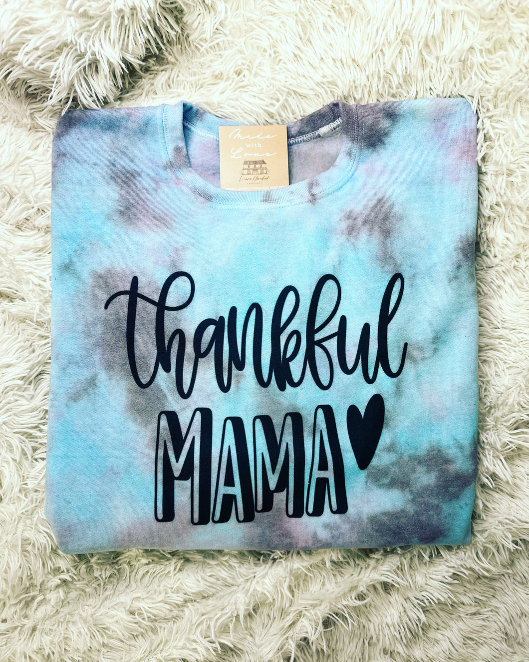 Thankful Mama Crewneck - Cotton Candy
