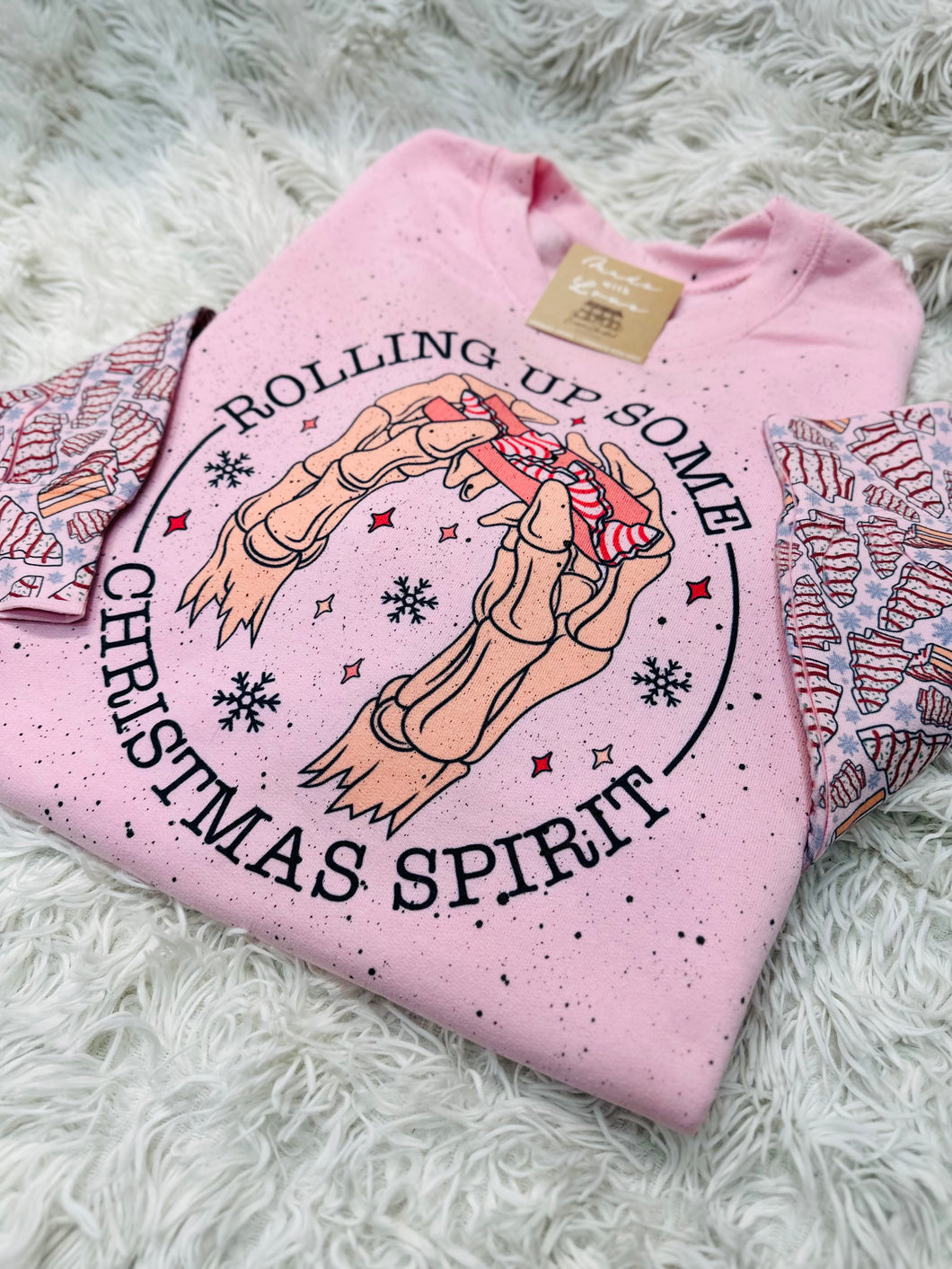 Rolling Up Some Christmas Spirit Crewneck