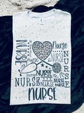 Load image into Gallery viewer, Nurse Collage W/Leopard Heart

