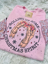 Load image into Gallery viewer, Rolling Up Some Christmas Spirit Crewneck
